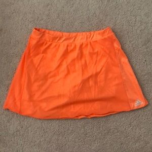 Orange Adidas Tennis Skirt